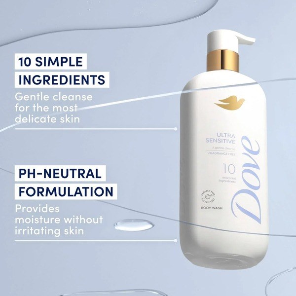 Dove Dove Fragrance Free Body Wash Ultra Sensitive - Angle View - for Sale in Kenya