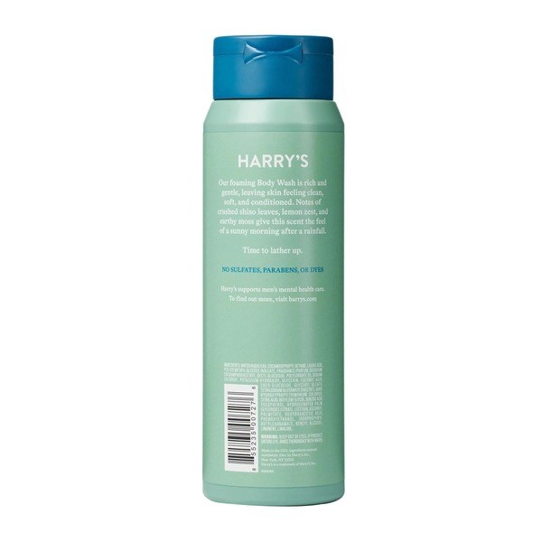 Harry's Harry's Men's Cleansing Body Wash, Shiso Scent, 16 fl oz - Back View - for Sale in Kenya